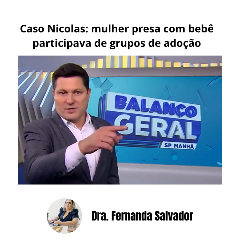 caso nicolas mulher presa com bebê participava de grupos de adoção