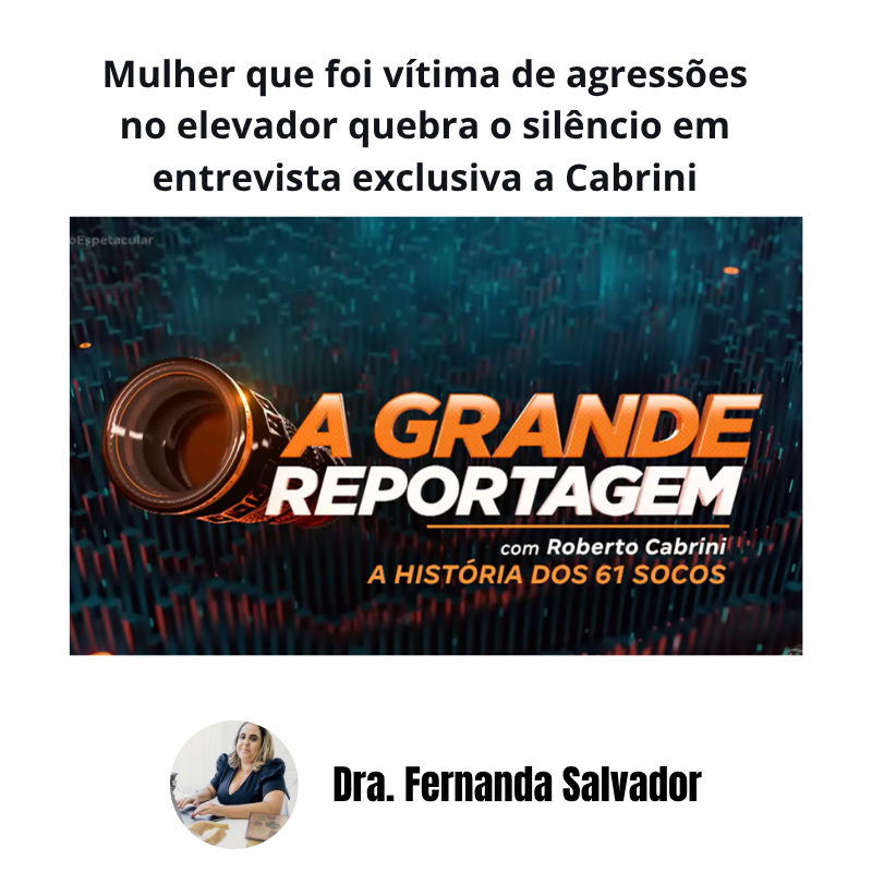 mulher que foi vítima de agressões no elevador quebra o silêncio em entrevista exclusiva a cabrini